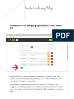 Laravel6 - Paparan Carian Dengan Pagination Dalam Laravel