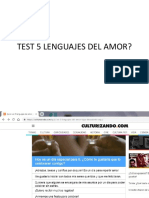 Test 5 Lenguajes Del Amor