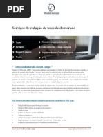 PhD Thesis Writing Services - Portuguese