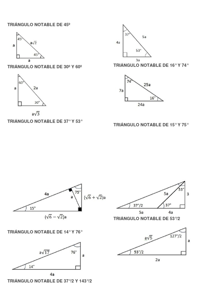 Triangulo Notable De 45º Pdf