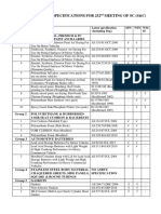 List of Asrtu Specifications