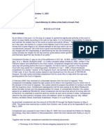 A.M. No. 2001-9-SC October 11, 2001 DOROTEO IGOY, Complainant, ATTY. GILBERT SORIANO, Court Attorney VI, Office of The Clerk of Court, First Division, Respondent. Resolution Per Curiam