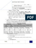 Ficha Present Continuous Ps Vs PC