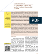 Hubungan Tingkat Pengetahuan Tentang Diet Dengan Kepatuhan Diet Penderita Hipertensi Di Puskesmas Padang Bulan
