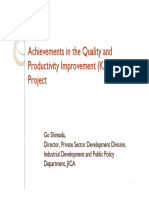 Achievements in Ethiopia's KAIZEN Quality Improvement Project