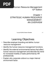 Human Resource Management 13 Edition Strategic Human Resource Management: An Overview