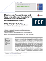 1 (3) Effectivenes of Manual Therapy and Home Physical Therapy in Patients With Temporomandibular Disorders A Randomized Controlled Trial PDF