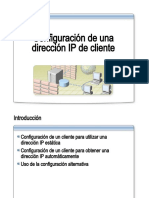 24.- Configuracion de Una Direccion IP de Cliente