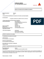 Ficha de Datos de Seguridad (MSDS) : SECCION 1: Identificación de La Sustancia o La Mezcla y de La Sociedad o La Empresa