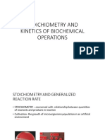 Stoichiometry and Kinetics of Biochemical Operations
