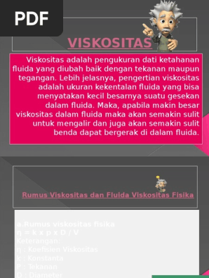 Rumus Viskositas Hukum Stokes