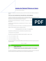 Tablas y Métodos de Calculo Pintura en Acero 