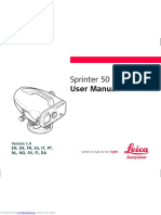 LEICA Sprinter - 50 Manual