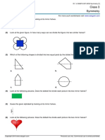 Class 3 Symmetry: For More Such Worksheets Visit