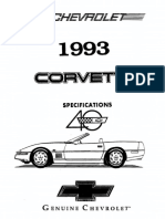 1993 Chevrolet Corvette Specifications