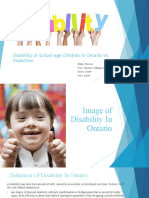 Disability of School-Age Children in Ontario Vs