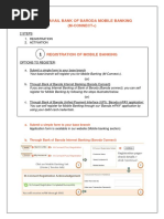 How To Avail Bank of Baroda Mobile Banking (M-CONNECT+) : A. Submit A Simple Form To Your Base Branch