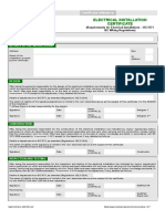 Electrical Installation Certificate - Green