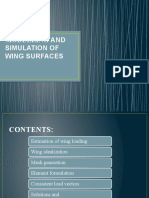 Modelling and Simulation of Wing Surfaces