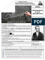 Caderno de Prova Professor de Matemtica 1466883802