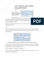 5 Shortcut Excel 2007 Yang Perlu Anda Ketahui