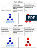 Mitosis vs Meiosis Cut and Paste