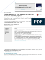 Otorhinolaryngology: Clinical Evaluation For Chin Augmentation: Literature Review and Algorithm Proposal