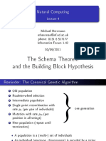 The Schema Theorem and The Building Block Hypothesis: Natural Computing