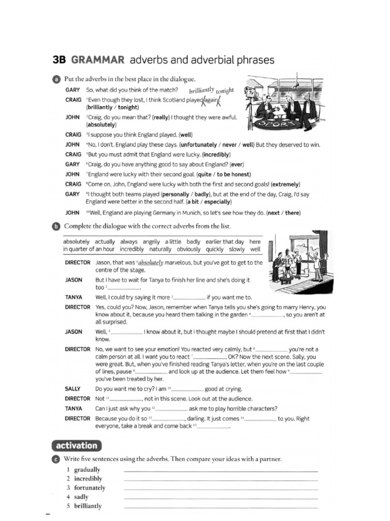 3b Vocabulary Adverbs And Adverbial Phrases