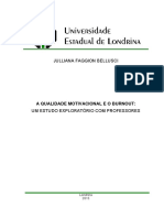 2015 - Bellusci - A Qualidade Motivacional e o Burnout_um Estudo Exploratório Com Professores