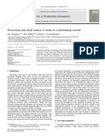 Forecasting and Stock Control A Study in A Wholesaling Context