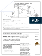 Atividades Sobre Os Territórios