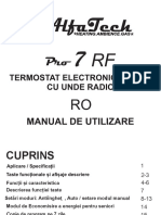  Manualul de Utilizare Termostat AlfaTech PRO7 RO2