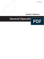 General Operations: Dealer's Manual