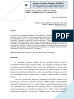 A (DES)HUMANIZAÇÃO NO ENSINO SUPERIOR