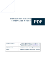 García Fernández Fuentes - Evaluación de La Calidad de Conservas de Melocotón PDF