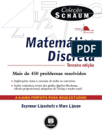 0 LIVRO Matemática Discreta - Coleção Schaum - LIPSCHUTZ, Seymour LIPSON, Marc 3 Edição PDF