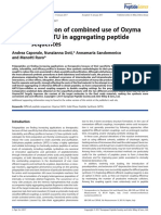Caporale, A., Doti, N., Sandomenico, A., & Ruvo, M. (2017). Evaluation of Combined Use of Oxyma and HATU in Aggregating Peptide Sequences. Journal of Peptide Science, 23(4), 272–281.