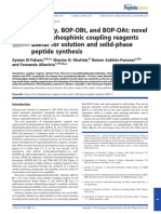 El-Faham, Albericio, F. (2013). BOP-OXy, BOP-OBt, And BOP-OAt Novel Organophosphinic Coupling Reagents Useful for Solution and Solid-phase Peptide Synthesis. Journal of Peptide Science,