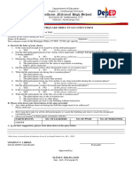 Southcom National High School: Earthquake Drill Evaluation Form