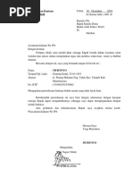 Surat Permohonan Bantuan Bencana Alam 