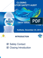 2013 12 24 TVIP Kalibata - Closing - Safety Audit Distribution Report