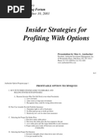 Insider Strategies For Profiting With Options Max Ansbacher