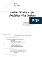 Insider Strategies for Profiting With Options