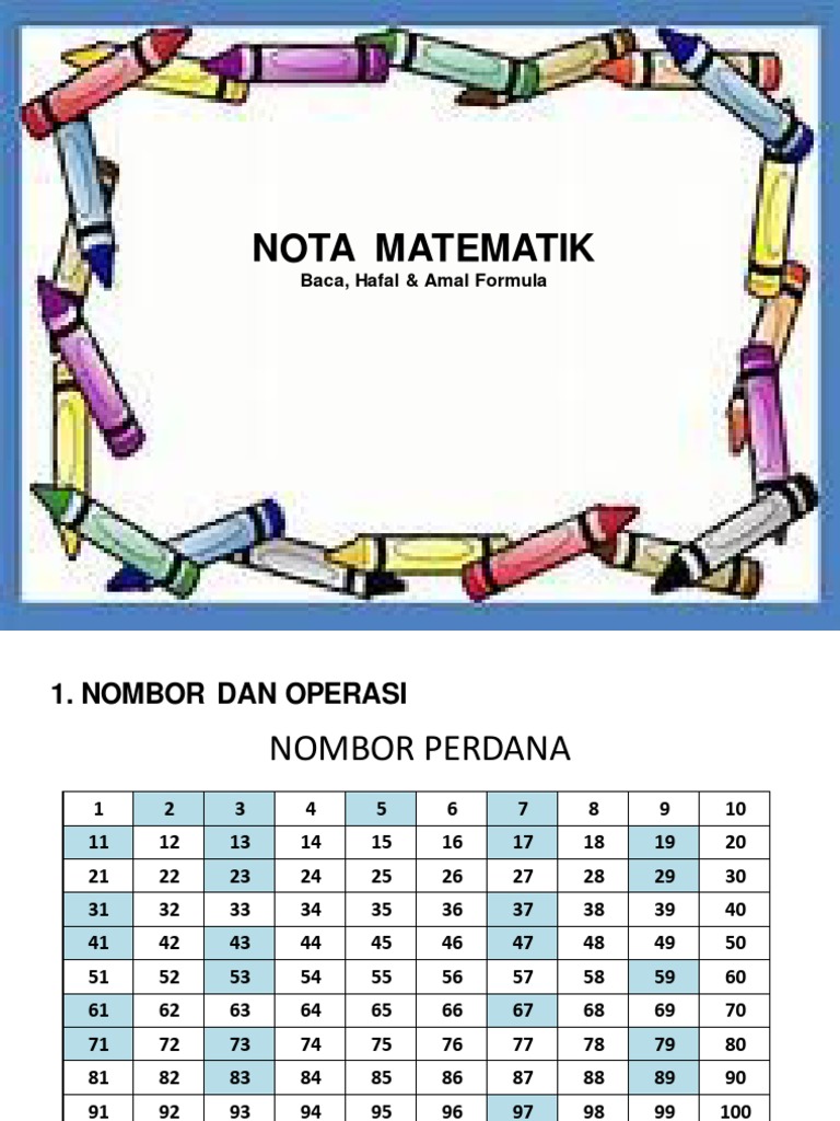 Nota Matematik CMA214: Panduan Lengkap | PDF | World Economy ...