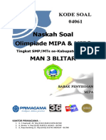 Olimpiade MIPA MIPS Blitar MAN 3 babak penyisihan MIPA