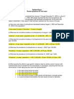 Answer Key - Epi Midterm Study Guide - 2018