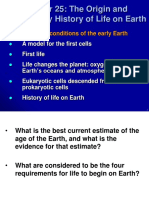 Chapter 25: The Origin and Evolutionary History of Life On Earth