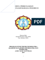 (PDF) Modul Perkuliahan Mata Kuliah Bahasa Inggris II