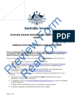 AAI Additional Information Form Intake 2020